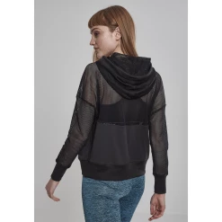 Meilleure affaire ???? Mode- Lifestyle Femme Urban Classics Sweatshirt Femme Urban Classic Mesh NOIR ????