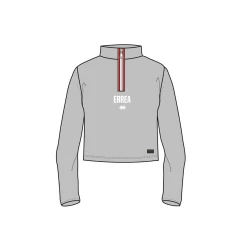 Meilleur prix ???? Fitness Femme Errea Sweatshirt Femme Errea Trend Zipper Ad BLEU ????